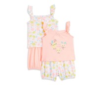 Lote de 2 pijamas  de algodón para bebé INEXTENSO, talla 74.