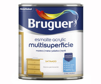 Esmalte acrílico satinado avellana 0,25 litros, BRUGUER.