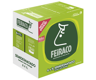 Leche semidesnatada 6 x 1l