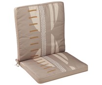 Cojín para silla de exterior estampado color marrón, 90x48x5cm GARDENSTAR ALCAMPO.