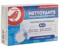 Limpiador de prótesis dentales 4 en 1 con oxigeno activo PRODUCTO ALCAMPO 36 uds.