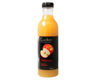 Zumo de manzana 100% exprimido AUCHAN Mmm! 750 ml. Zumo de manzana 100% exprimido AUCHAN Mmm! 750 ml.