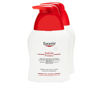 Gel para higiene íntima, especial para pieles sensibles EUCERIN Intim protect 2 x 250 ml.