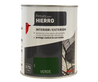 Esmalte antióxido de color verde 0,75 litros Esmalte antióxido de color verde 0,75 litros