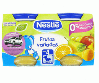 Tarrito de fruta 130 gramos pack de 2 unidades Tarrito de fruta 130 gramos pack de 2 unidades