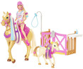 Muñeca Barbie con caballo, poni y accesorios, BARBIE.