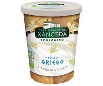 Yogur estilo Griego con vainilla de producción ecológica XANCEDA 400 g.