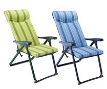 Sillón plegable de acero con 6 posiciones PRODUCTO ALCAMPO.
