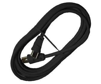 Cable coaxial prolongador tv 2.5m negro, NINE&ONE. Cable coaxial prolongador tv 2.5m negro, NINE&ONE.