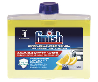 Limpiador para lavavajillas aroma limón FINISH 250 ml.