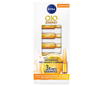 Tratamiento con acción antiarrugas en ampollas individuales NIVEA Q10 Energy 7 x 2 ml.