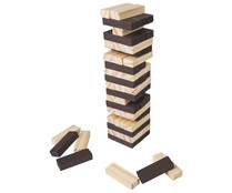 Juego de mesa de habilidad y pulso Torre de madera, desde 2 jugadores, ONE TWO FUN ALCAMPO.