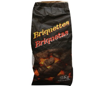 Briquetas de carbón vegetal GLOBALPLANT 5 kg. Briquetas de carbón vegetal GLOBALPLANT 5 kg.