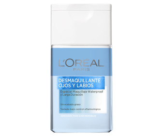 Desmaquillante waterproof para ojos y labios L'ORÉAL PARIS 125 ml. Desmaquillante waterproof para ojos y labios L'ORÉAL PARIS 125 ml.
