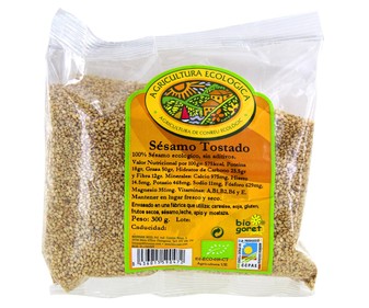 Sésamo tostado de agricultura ecológica BIOGORET 300 g. Sésamo tostado de agricultura ecológica BIOGORET 300 g.