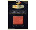 Carpaccio de vacuno marinado, con queso parmigiano reggiano y salsa ROLER Summumm 80 g.