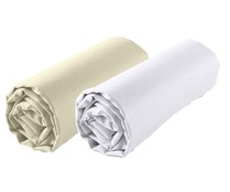 Sábana bajera ajustable de microfibra para cama de 160cm, ACTUEL. Modelos surtidos, 1 unidad.