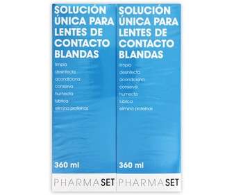 Solución lentes contacto 360mlx2 Solución lentes contacto 360mlx2