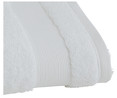 Toalla lisa de lavabo color blanco, 650g/m², ACTUEL.