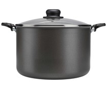 Olla de aluminio con tapa de vidrio e nterior antiadherente 26 cm. Vitro ESSENTIAL.