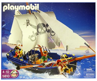 Playset Barco de Piratas, Modelo 5810 PLAYMOBIL 1 Unidad Playset Barco de Piratas, Modelo 5810 PLAYMOBIL 1 Unidad