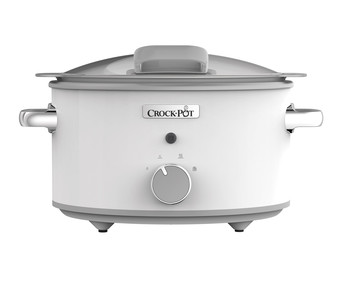 Olla eléctrica de cocción lenta CROCK-POT CSC038X DuraCeramic, capacidad 4,5 litros, recipiente apto horno, 2 potencias.