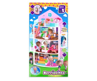 Edificio Loco con accesorios, 2 figuras, 1 mascota y ascensor automático con luz BARRIGUITAS. Edificio Loco con accesorios, 2 figuras, 1 mascota y ascensor automático con luz BARRIGUITAS.