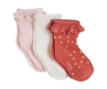 Lote de 3 pares de calcetines para bebé IN EXTENSO, talla 24/26.