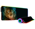 Alfombrilla ratón SUBBLIM Lion Premium LED, 80x30cm, base antideslizante.