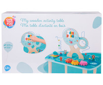 Mesa de actividades de madera, 60x37x64cm., ONE TWO FUN ALCAMPO. Mesa de actividades de madera, 60x37x64cm., ONE TWO FUN ALCAMPO.