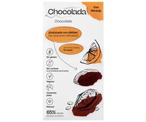 Chocolate negro 65% con naranja, endulzado con dátiles, CHOCOLADA  85 g.
