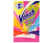 Toallitas atrapa color (evita los accidentes de decoloración) VANISH, 20 uds. Toallitas atrapa color (evita los accidentes de decoloración) VANISH, 20 uds.