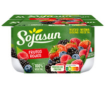Especialidad de soja con trocitos de frutos rojos SOJASUN 4 x 100 g.