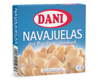 Navajuelas al natural DANI lata de 63 g. Navajuelas al natural DANI lata de 63 g.