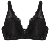 Sujetador con aros y relleno SELENE Irina, color negro, talla 100B. Sujetador con aros y relleno SELENE Irina, color negro, talla 100B.