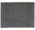 Alfombra de baño 100% algodón color gris oscuro, densidad de 1000g/m², 50x70 cm. ACTUEL.