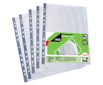 Fundas de plástico multitaladro para protección de documentos, PRODUCTO ALCAMPO.