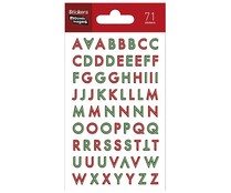 Pegatinas con forma de letras 71 unidades, DRAEGER.
