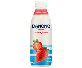 Yogur líquido para beber con sabor a fresa DANONE 550 g. Yogur líquido para beber con sabor a fresa DANONE 550 g.