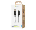 Cable USB a MicroUsb MUVIT, 2,4A, longitud 1,2m.