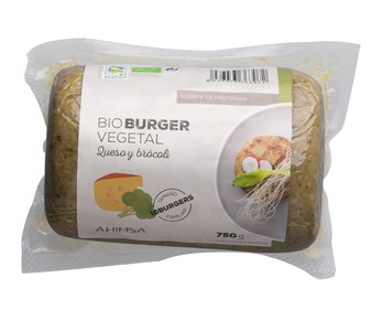 Burguer vegetal de queso y brócoli ecológica AHIMSA 750 g. Burguer vegetal de queso y brócoli ecológica AHIMSA 750 g.