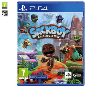 Sackboy: Una aventura a lo grande para Playstation 4. Género: Plataformas, aventura. PEGI: +7. Sackboy: Una aventura a lo grande para Playstation 4. Género: Plataformas, aventura. PEGI: +7.