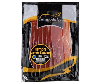 Jamón serrano de hembra 150 gr. Jamón serrano de hembra 150 gr.