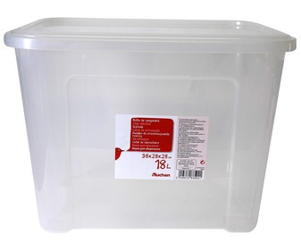 Caja multiúsos 18 litros con tapa Caja multiúsos 18 litros con tapa