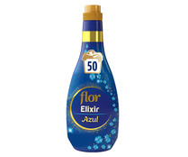 Suavizante concentrado, fresca suavidad azul Elixir FLOR  50 lav.1200 ml