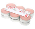 Set 12 tealights perfumadas, aroma rosas, ACTUEL.