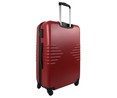 Maleta de cabina rígida de color rojo de 50 cm. tipo trolley con 4 ruedas y cierre por código, AIRPORT ALCAMPO.