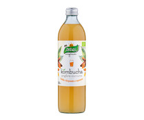 Kombucha (bebida a base de te fermentado con jengibre y cúrcuma) SANTIVERI 500 ml.