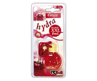 Ambientador de coche con perfumador de madera para colgar con olor a cereza, ROLMOVIL Hydra. Ambientador de coche con perfumador de madera para colgar con olor a cereza, ROLMOVIL Hydra.