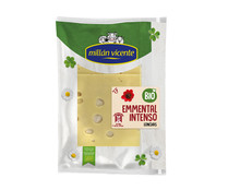 Queso en lonchas Emmental ecológico MILLÁN VICENTE 125 g.